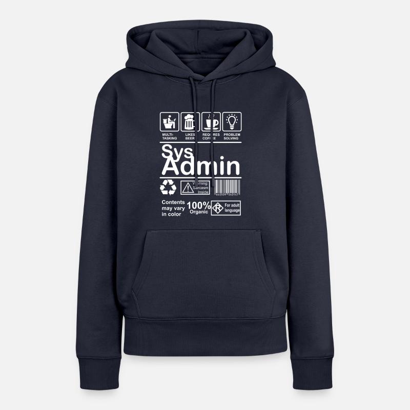 sysadmin - Frauen Premium Bio Hoodie - Navy