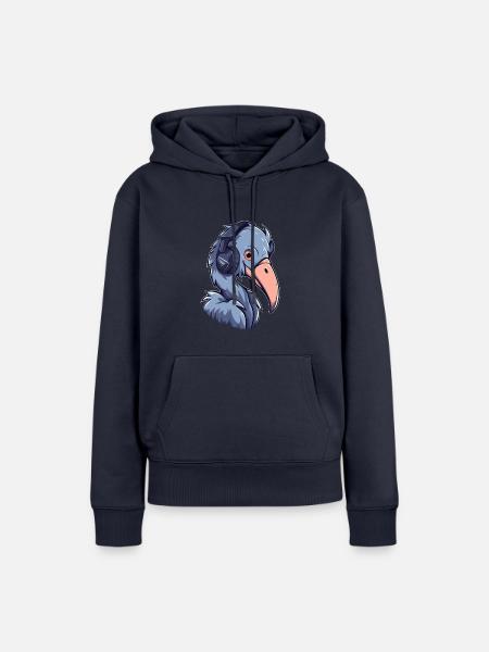 Schuhschnabel Gaming - Frauen Premium Bio Hoodie - Navy