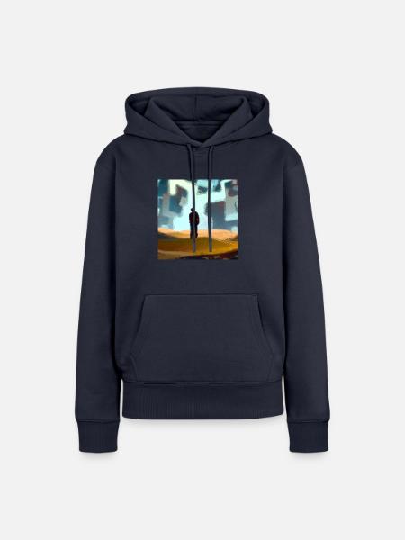 Die Suche - Frauen Premium Bio Hoodie - Navy