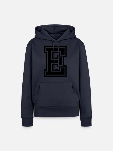 E - Frauen Premium Bio Hoodie - Navy