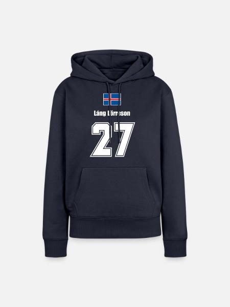Island Trikot Nr.27 - Frauen Premium Bio Hoodie - Navy