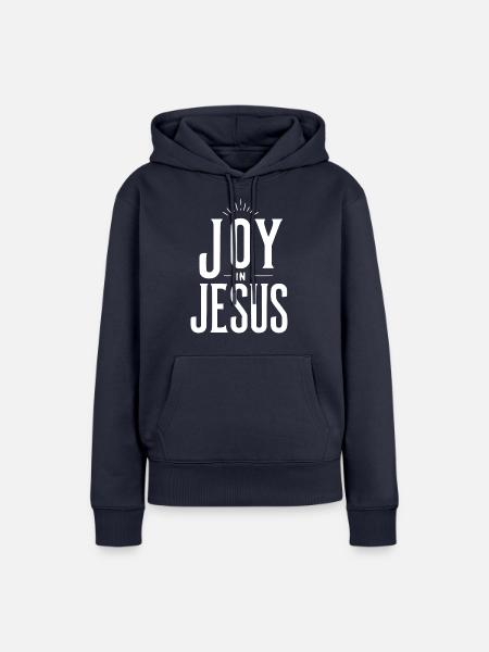 Freude an Jesus - Frauen Premium Bio Hoodie - Navy