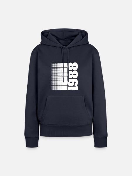 Jahr 1988 - Frauen Premium Bio Hoodie - Navy