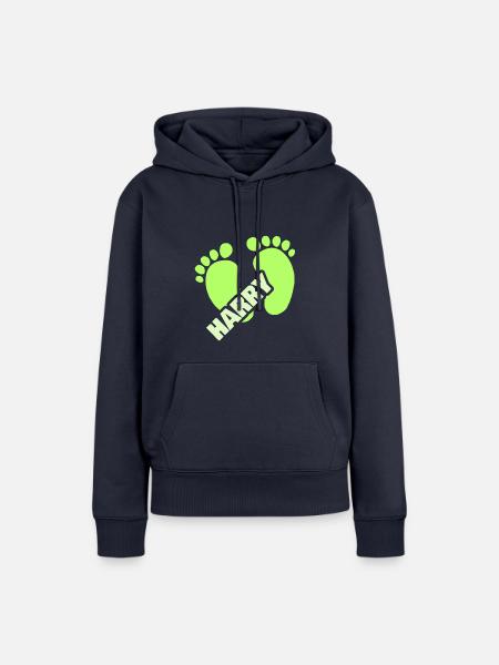 Geburt Harry - Frauen Premium Bio Hoodie - Navy