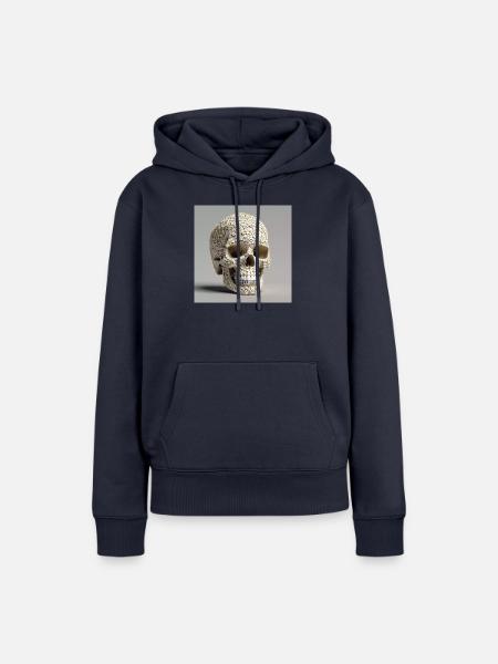 Schädel Nummer 63 - Frauen Premium Bio Hoodie - Navy