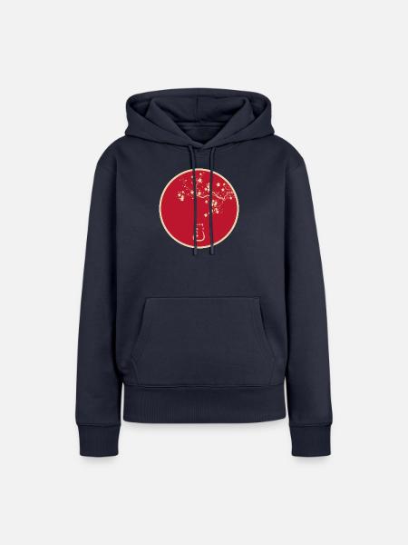 Japanischer Stil - Frauen Premium Bio Hoodie - Navy