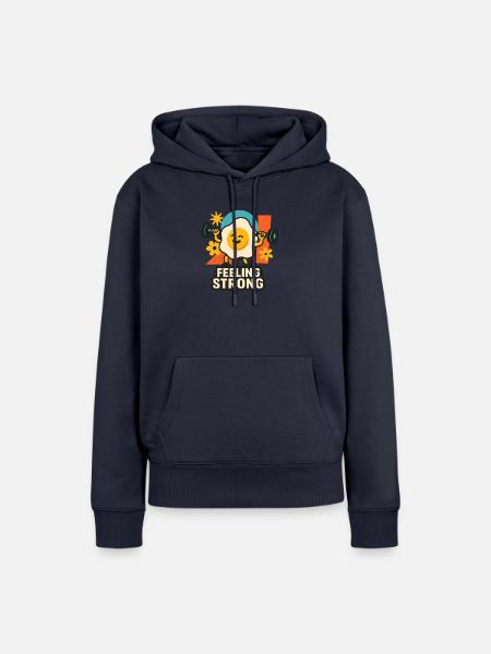Ei-nfach stark! - Frauen Premium Bio Hoodie - Navy