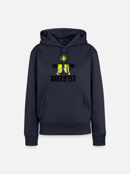 bierfest 01 - Frauen Premium Bio Hoodie - Navy
