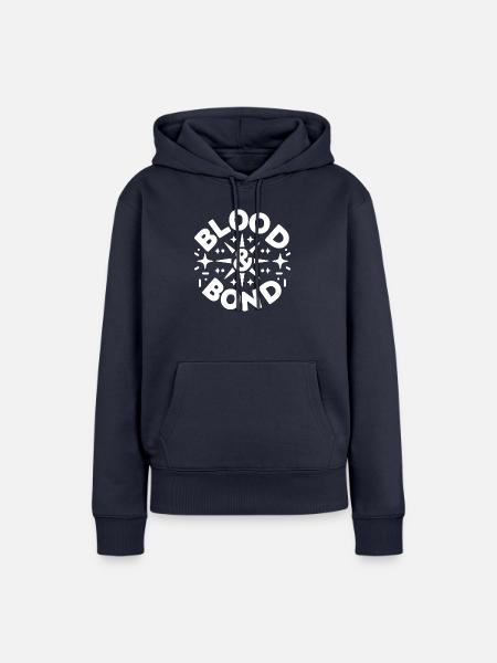 Blut und Bindung - Frauen Premium Bio Hoodie - Navy