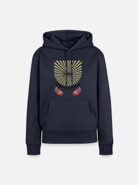 Frühling | Spring | Sonnenstrahlen | Sonne - Frauen Premium Bio Hoodie - Navy
