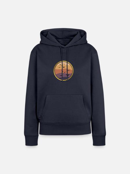 Vögel - Frauen Premium Bio Hoodie - Navy
