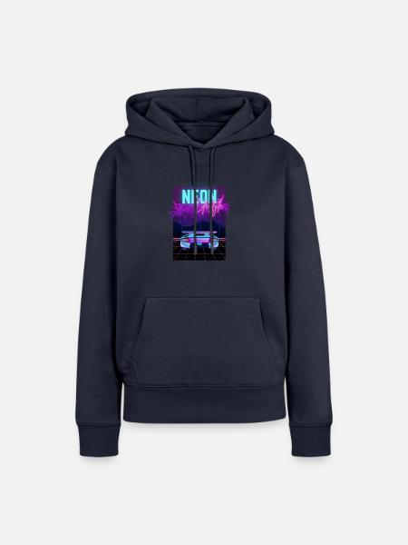 Neon Lifestyle - Frauen Premium Bio Hoodie - Navy