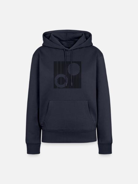 Stripes - Frauen Premium Bio Hoodie - Navy
