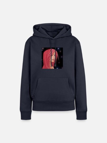 Witchgirl - Frauen Premium Bio Hoodie - Navy