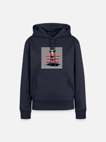 ich bin Perfekt - Frauen Premium Bio Hoodie - Navy