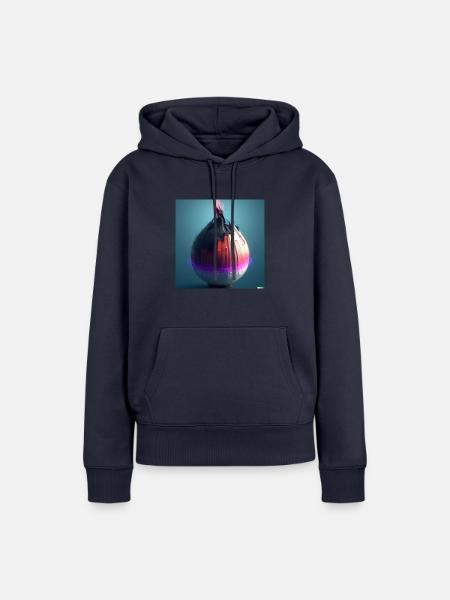 Space Onion - Frauen Premium Bio Hoodie - Navy