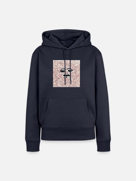 Zufällige Wörter - Frauen Premium Bio Hoodie - Navy