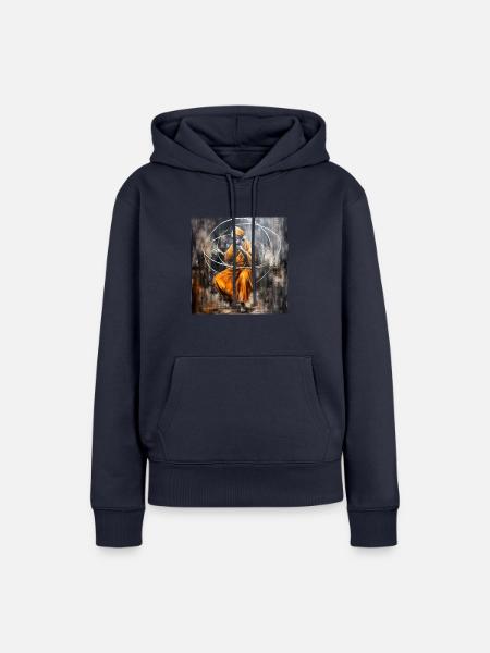 drachenqodeMDJ - Frauen Premium Bio Hoodie - Navy