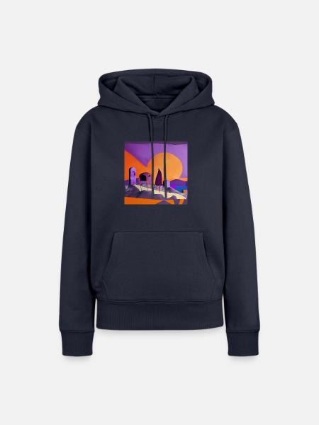 In der Sonne - Frauen Premium Bio Hoodie - Navy