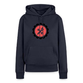 DIY Wappen - Frauen Premium Bio Hoodie - Navy - Vorne - Julia (174cm)