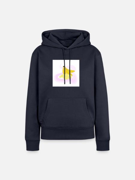 Bananen - Frauen Premium Bio Hoodie - Navy