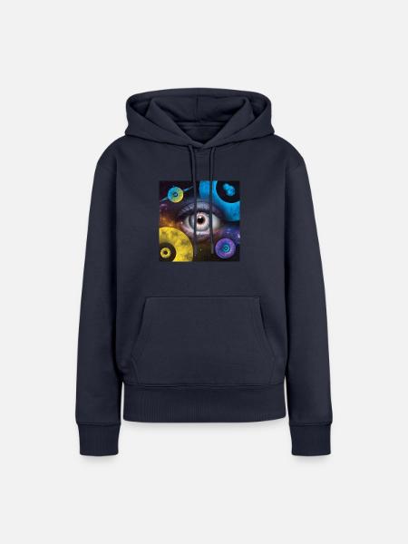 celestial 9 - Frauen Premium Bio Hoodie - Navy