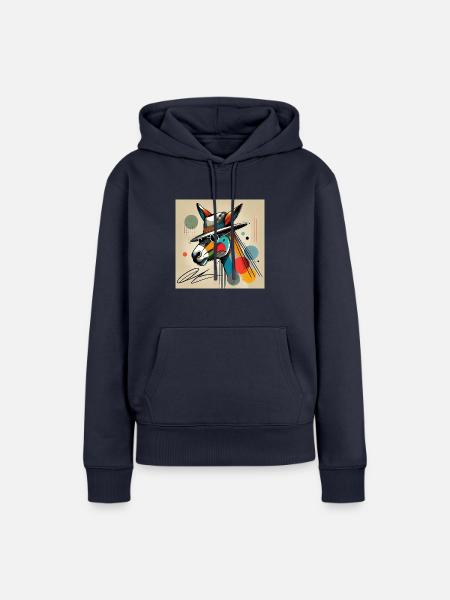 Esel - Frauen Premium Bio Hoodie - Navy