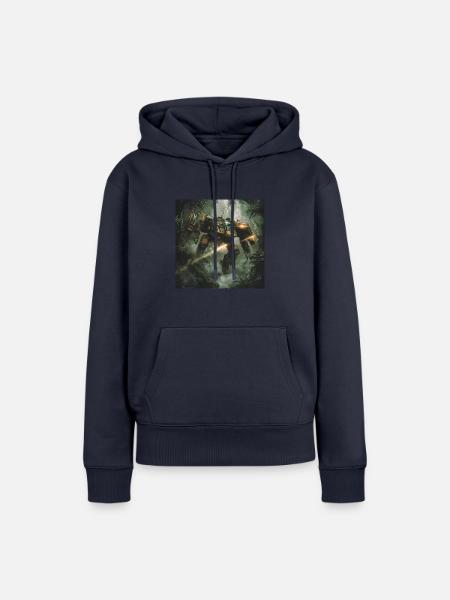 Sci Fi Krieger - Frauen Premium Bio Hoodie - Navy