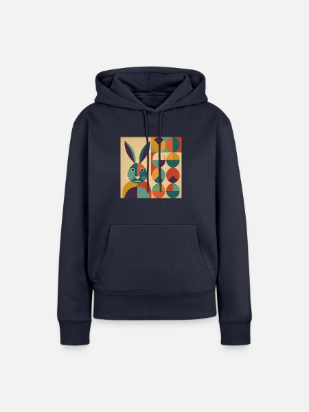 Osterhase No.08 - Frauen Premium Bio Hoodie - Navy