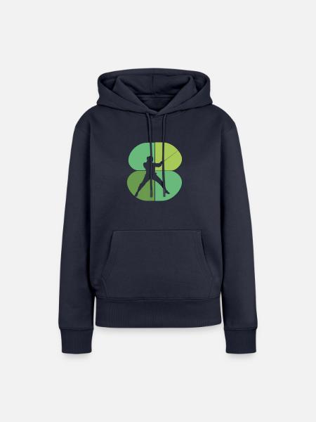 Fechten Florett Degen - Frauen Premium Bio Hoodie - Navy