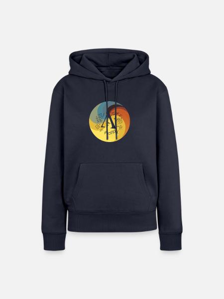 Mathe Zahlen Geometrie - Frauen Premium Bio Hoodie - Navy