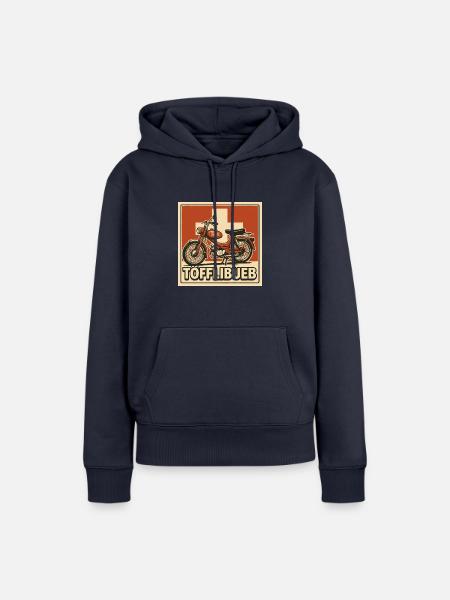 Töfflibueb - Frauen Premium Bio Hoodie - Navy