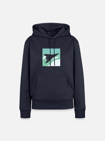 Flughafen Airline - Frauen Premium Bio Hoodie - Navy