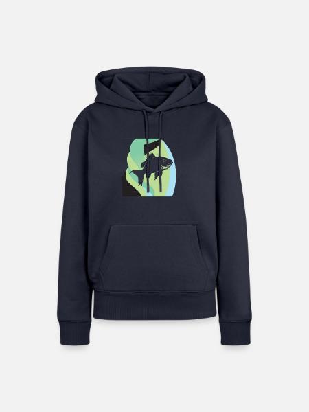 Barsch Raubfisch - Frauen Premium Bio Hoodie - Navy