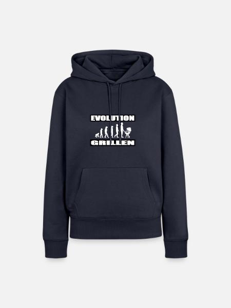 BBQ - Frauen Premium Bio Hoodie - Navy