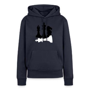 Schach, schachmatt - Frauen Premium Bio Hoodie - Navy - Vorne - Julia (174cm)