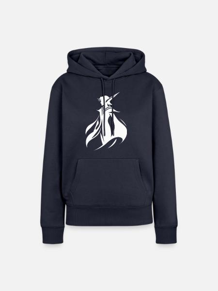 Elfenflüstern im Wind - Frauen Premium Bio Hoodie - Navy