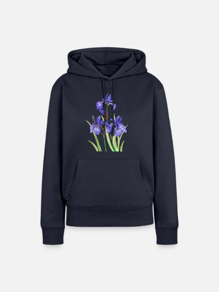 Iris - Frauen Premium Bio Hoodie - Navy