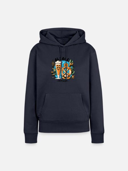Elsässer Kitsch - Frauen Premium Bio Hoodie - Navy