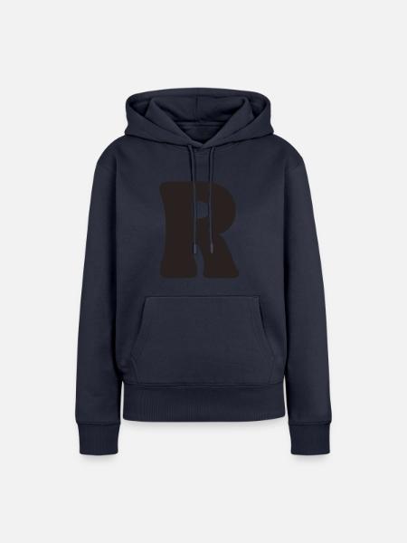 R - Frauen Premium Bio Hoodie - Navy