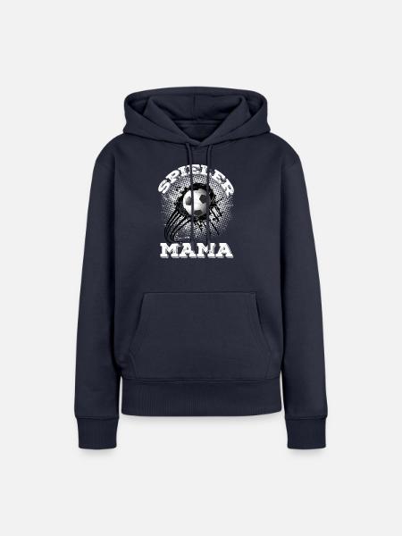 Spieler Mama Fussball - Frauen Premium Bio Hoodie - Navy