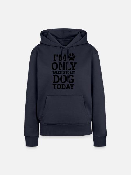 Dog Hund - Frauen Premium Bio Hoodie - Navy