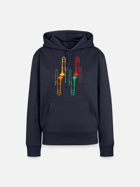 Posaunensammlung - Posaunist - Frauen Premium Bio Hoodie - Navy