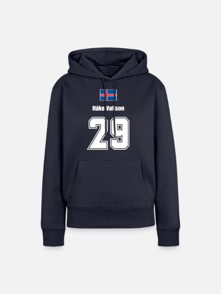 Island Trikot Nr.29 - Frauen Premium Bio Hoodie - Navy