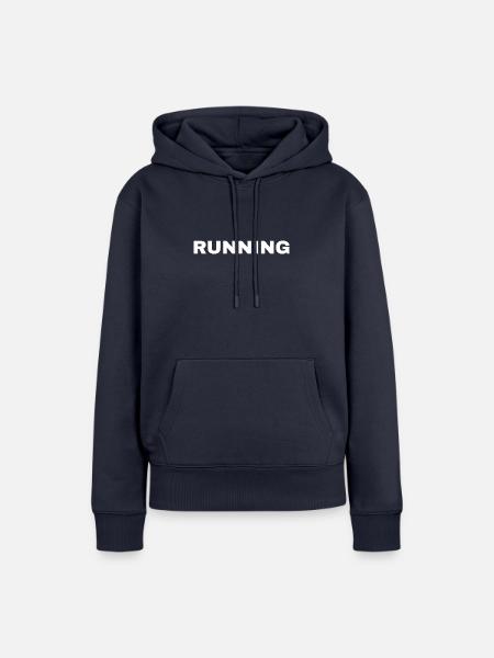 AUSGEFÜHRTE - Frauen Premium Bio Hoodie - Navy