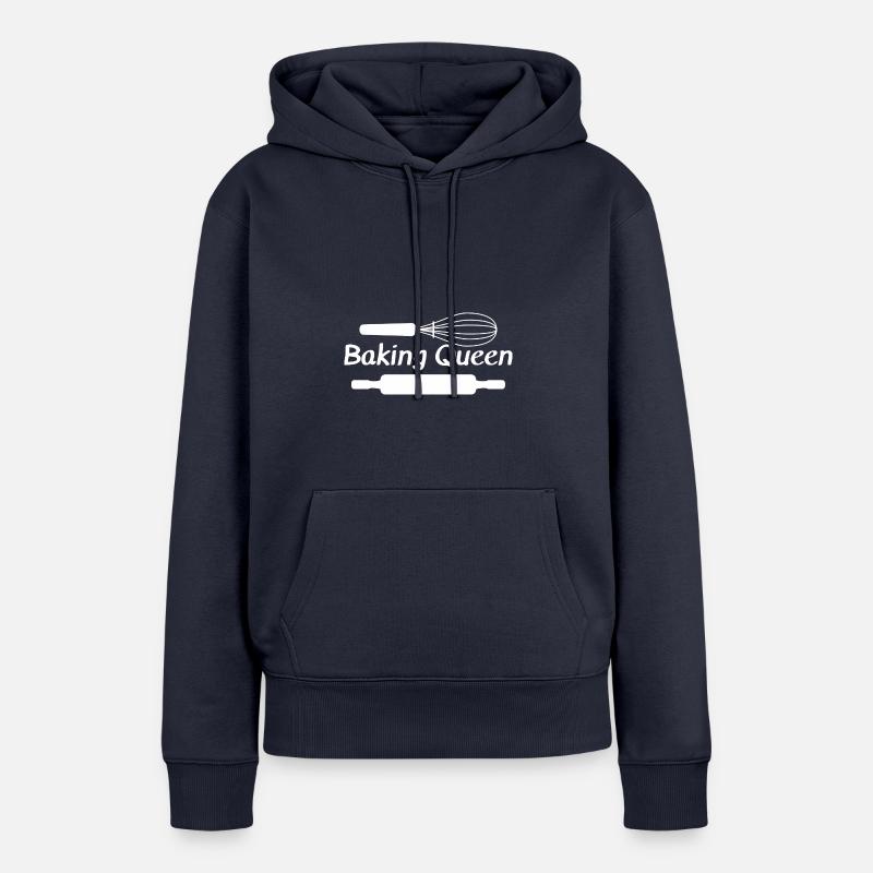 Baking Queen Hobby baker, cake master - Women’s Premium Organic Hoodie - navy