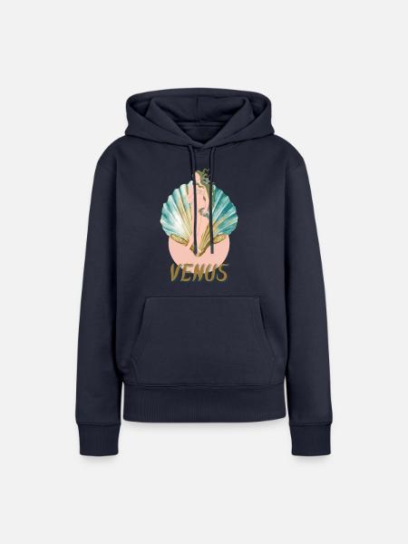Venus - Frauen Premium Bio Hoodie - Navy