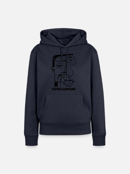 Espressionismo - Espresso - Kaffee trinken - Frauen Premium Bio Hoodie - Navy