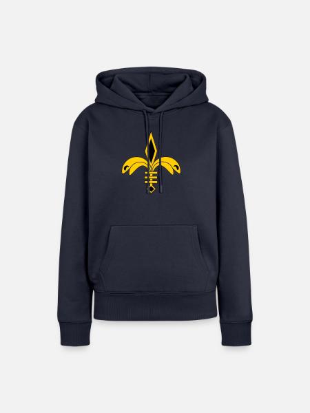 French lily - Frauen Premium Bio Hoodie - Navy