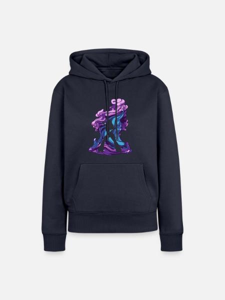 Disco Tanz DJs - Frauen Premium Bio Hoodie - Navy